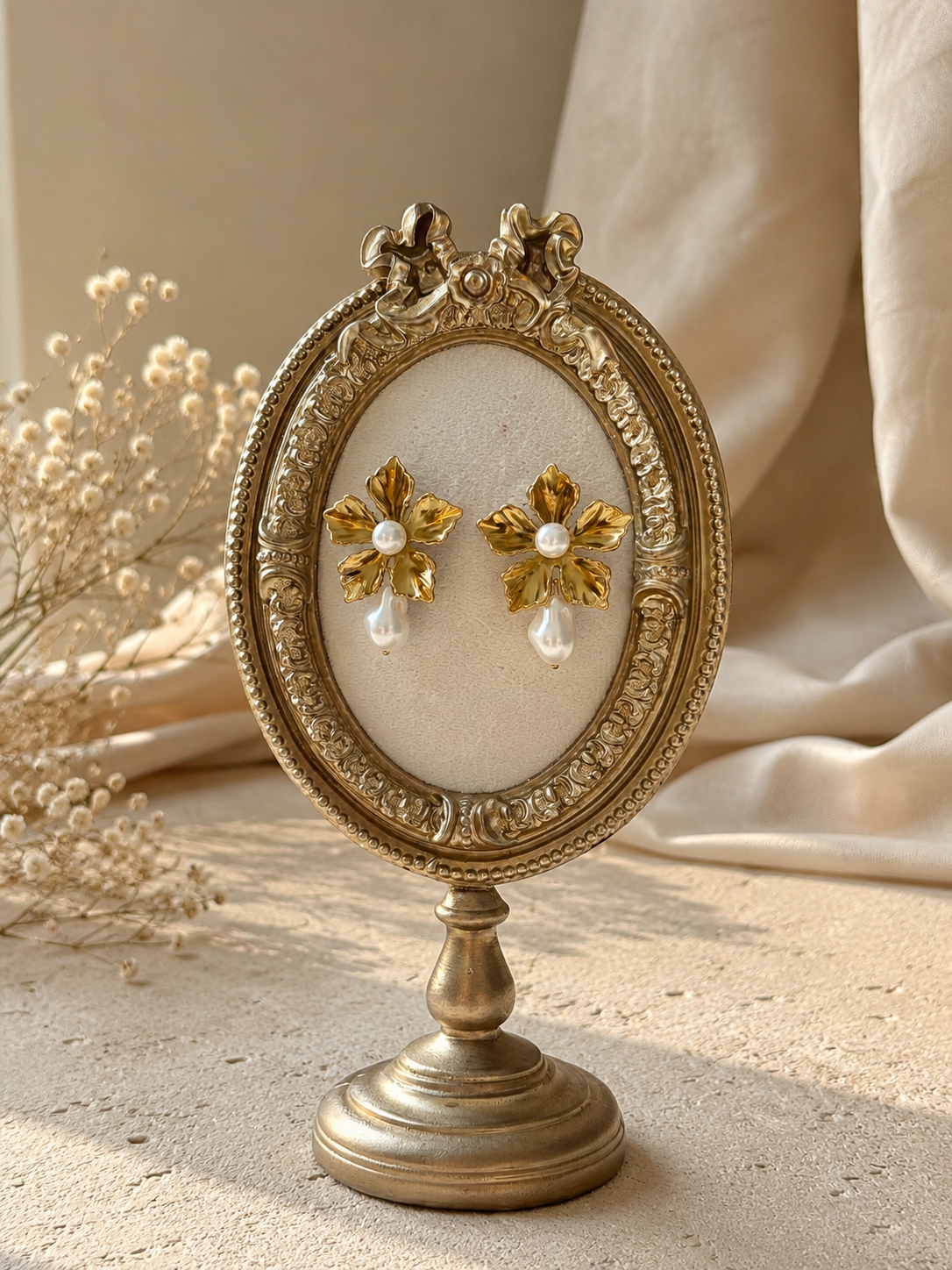 Golden Lily Earrings