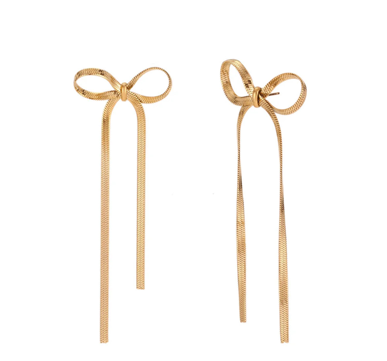 Big bow earrings