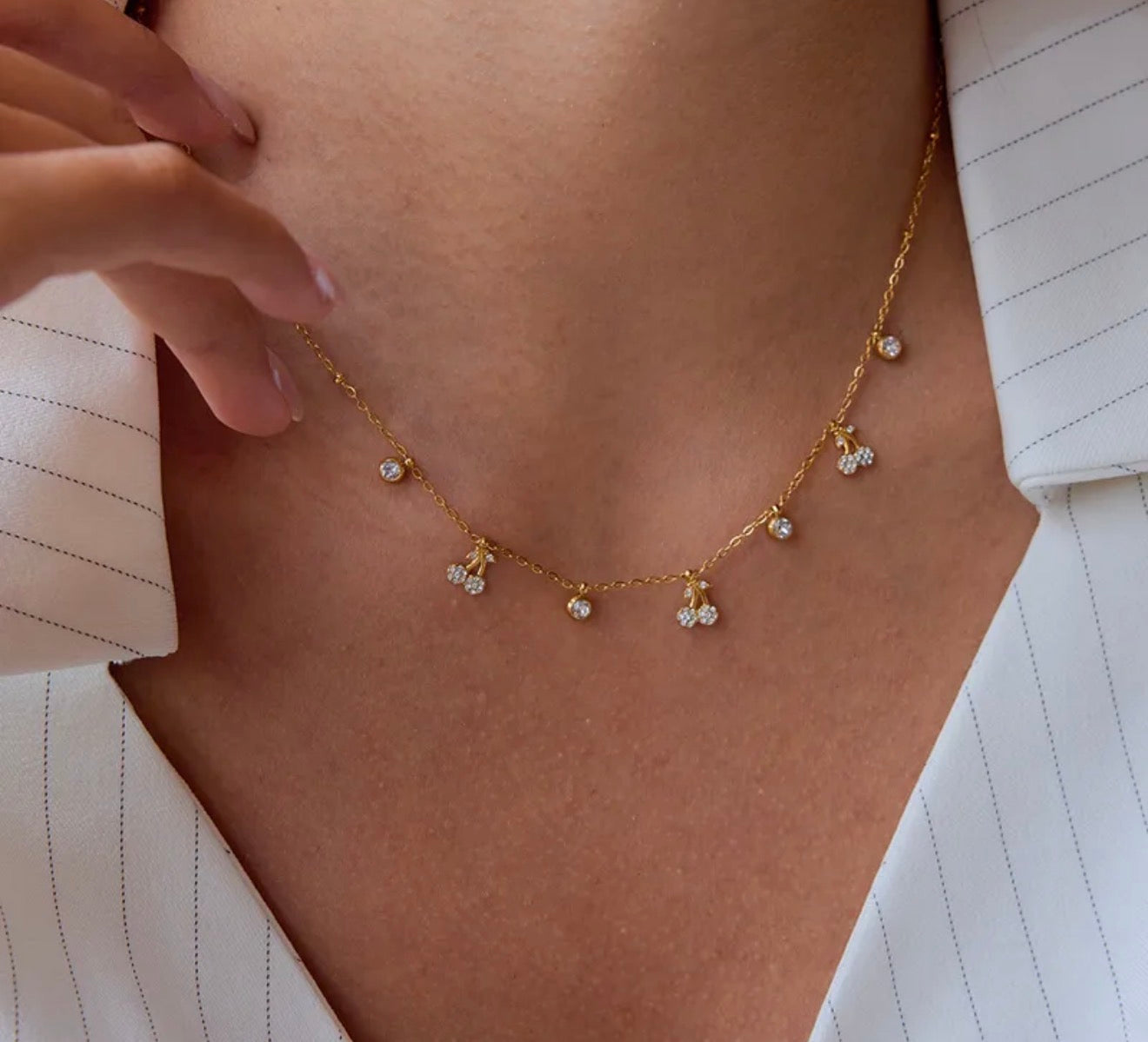 Zircon Cherry Necklace