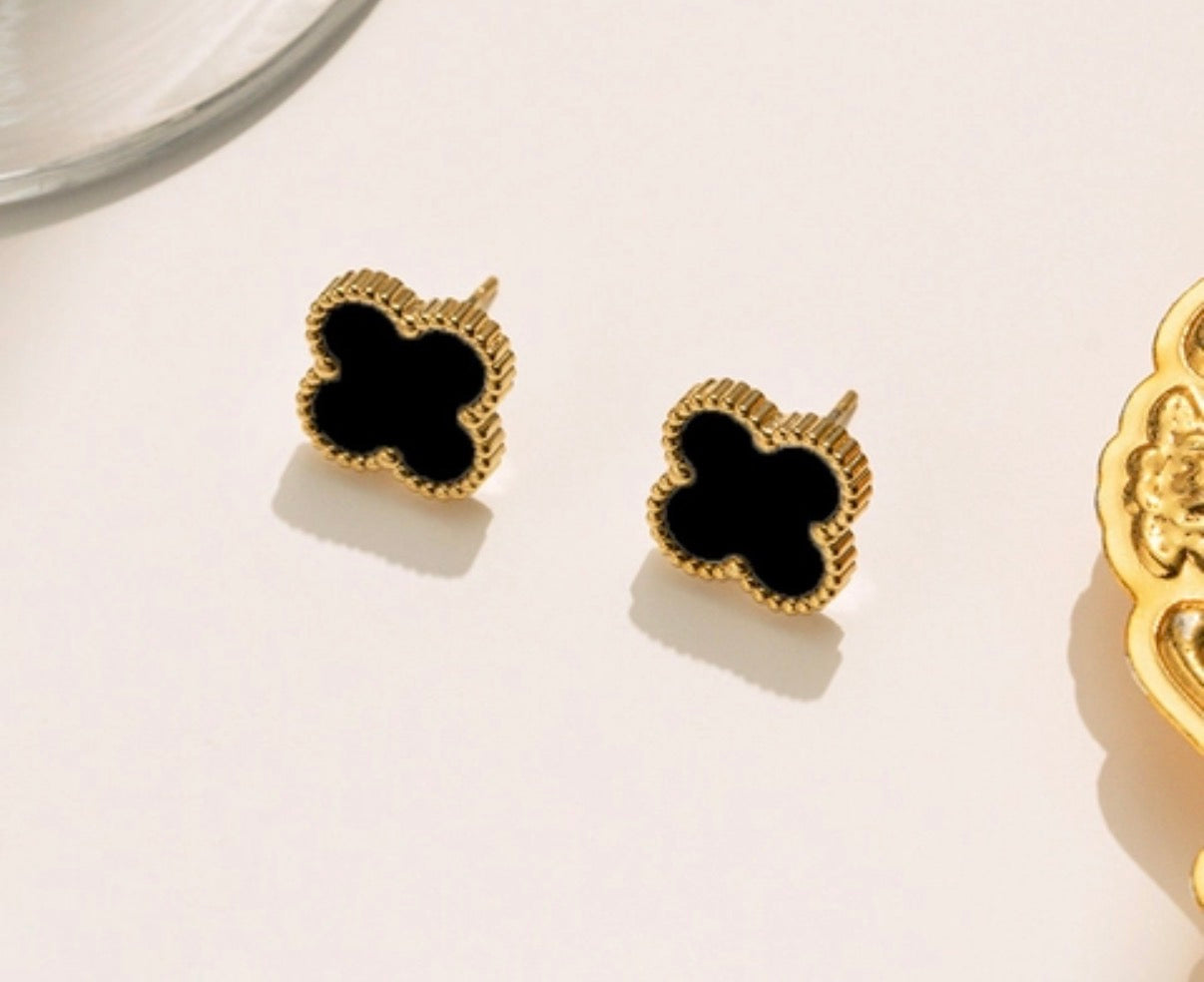 Small Four Leaf Clover Earrings