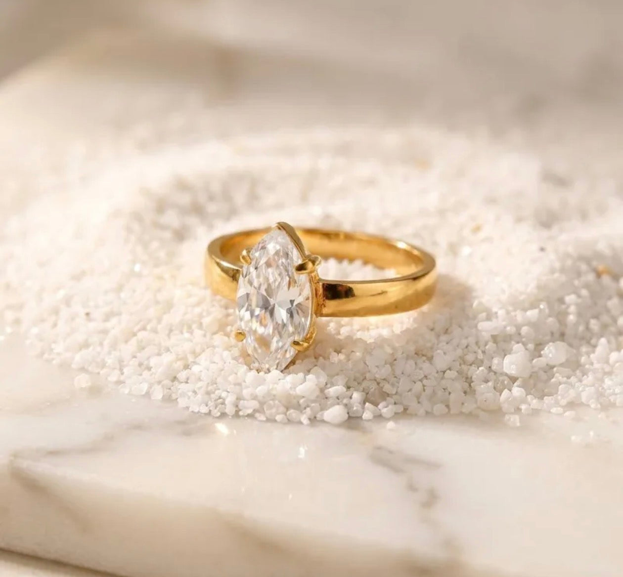 Starlight Solitaire Ring
