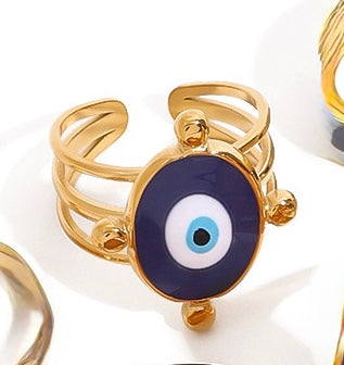 Evil eye ring