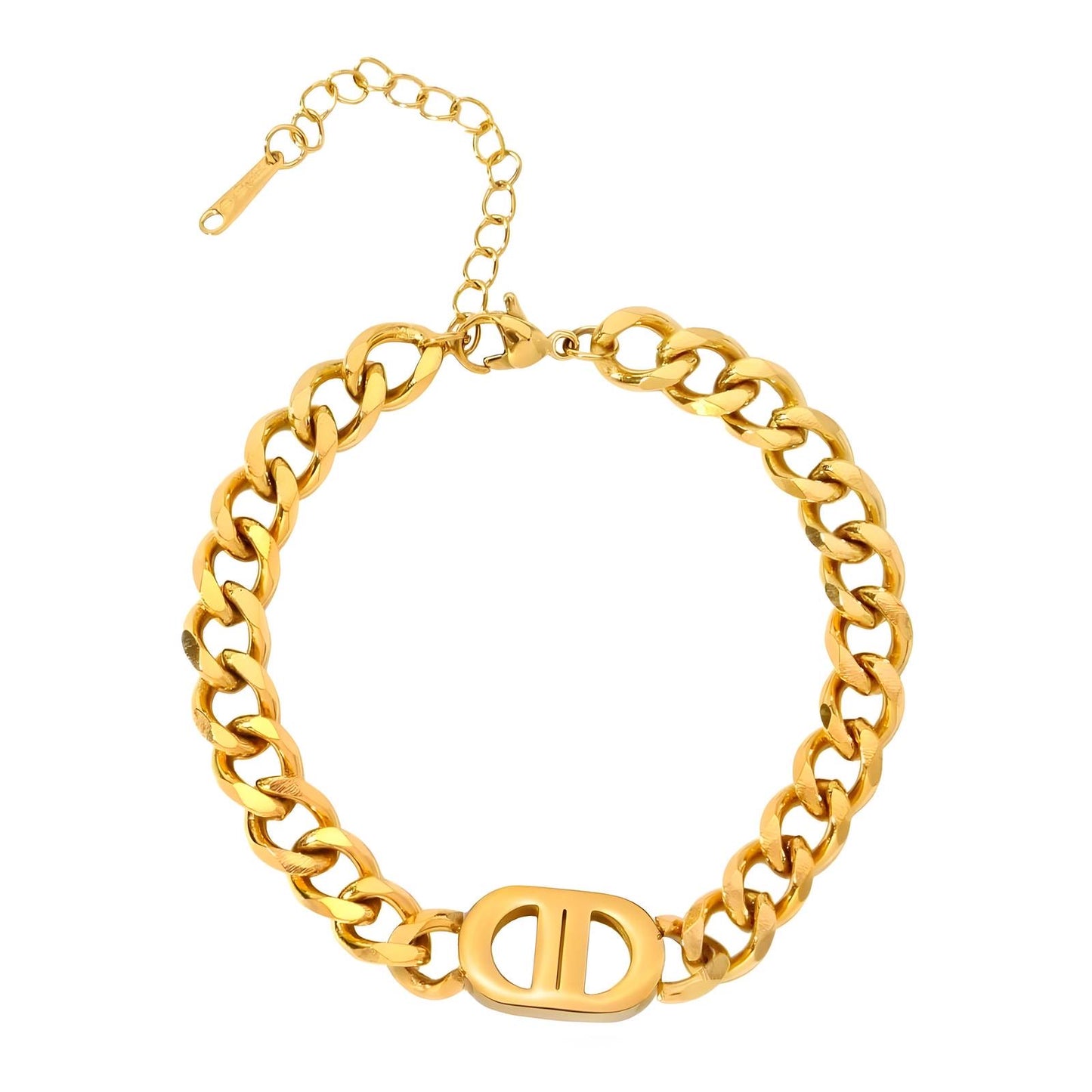 Dior-Inspired CD bracelet