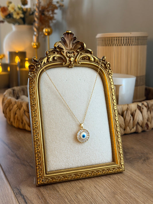 Round Evil Eye Necklace