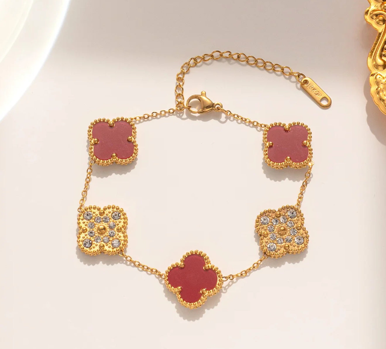 Double Side clover bracelet