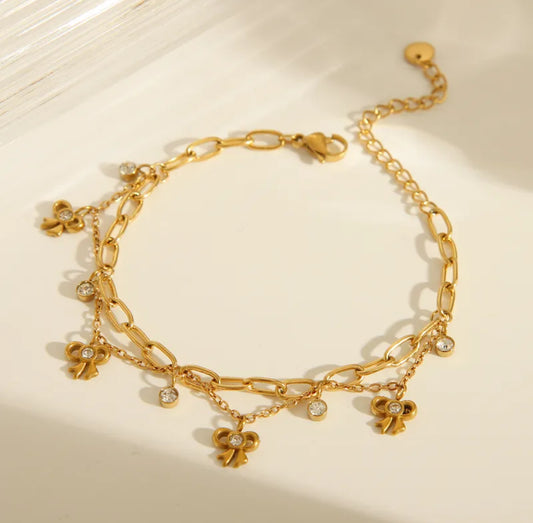 Bow Zirconia Bracelet