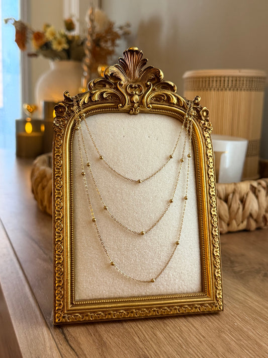 Three-Layer Beaded Necklace