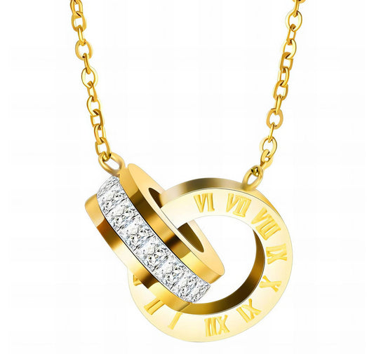 Double ring necklace