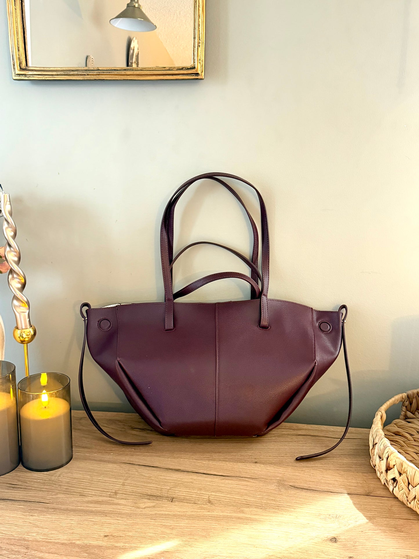 Burgundy Leather Bag (small)