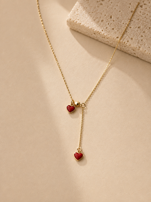 Double Heart Necklace
