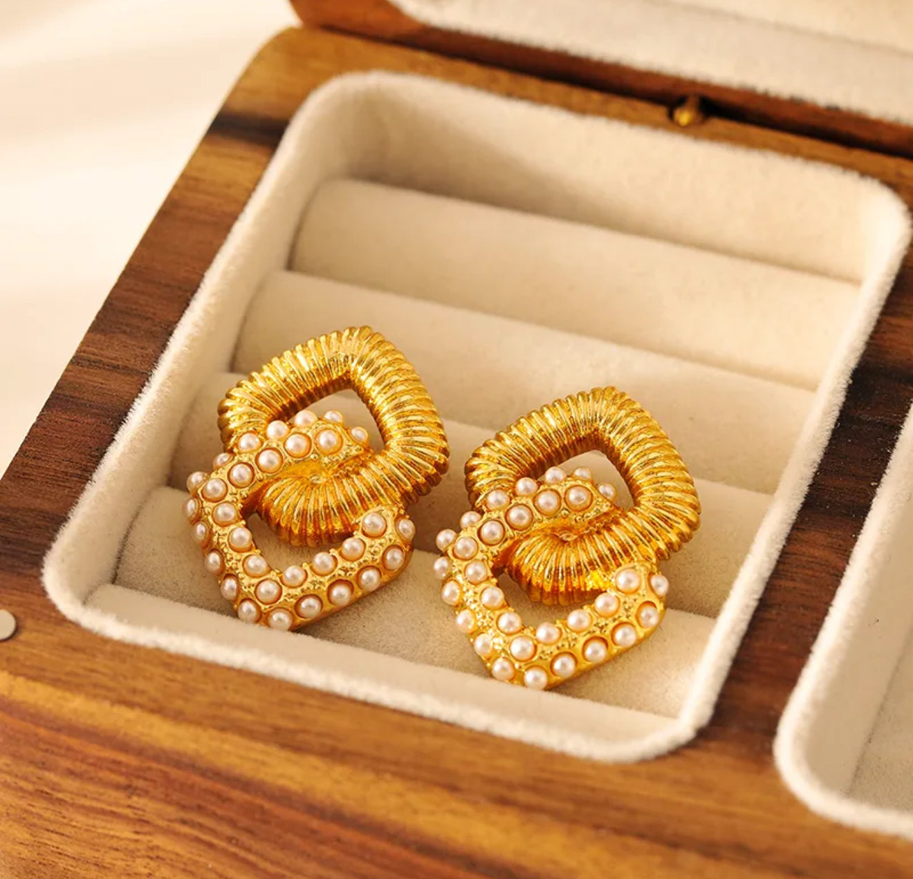 Pearl Knot Earrings