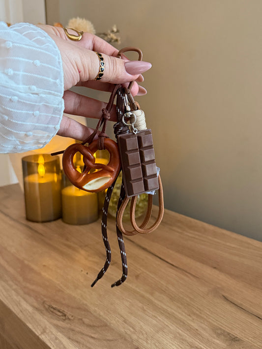 Pretzel & Chocolate Bag Charm