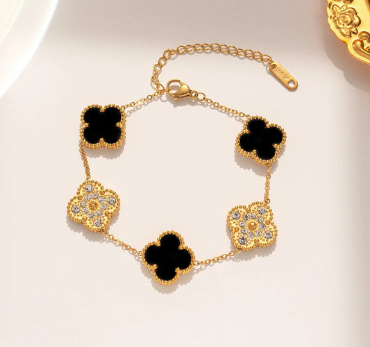 Double Side clover bracelet