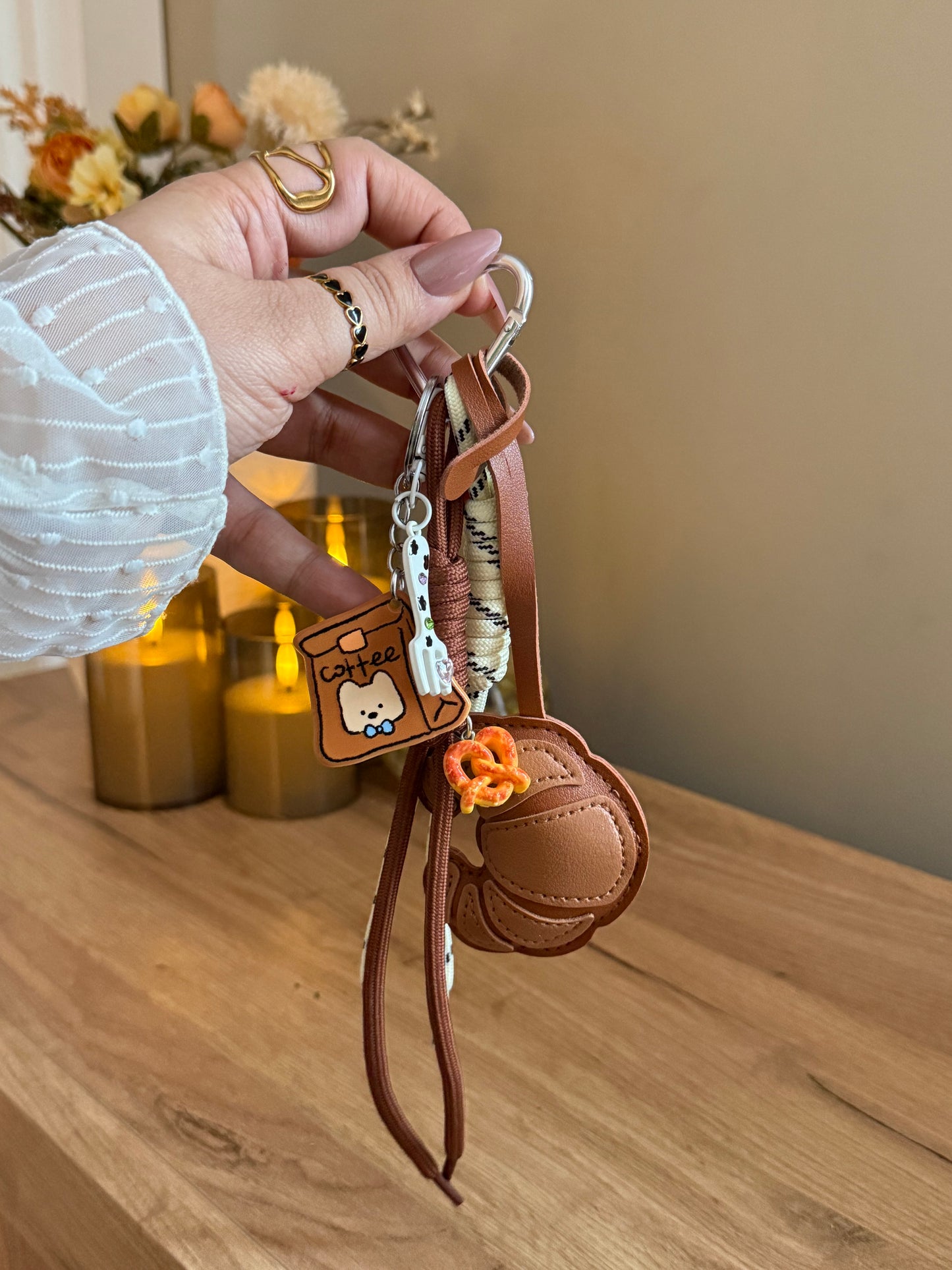 Croissant Bag Charm