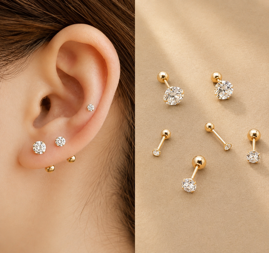 Zircon Ear Studs