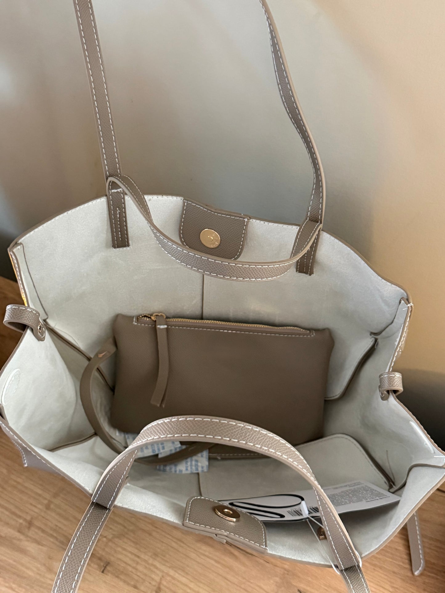 Grey Leather Bag (small)