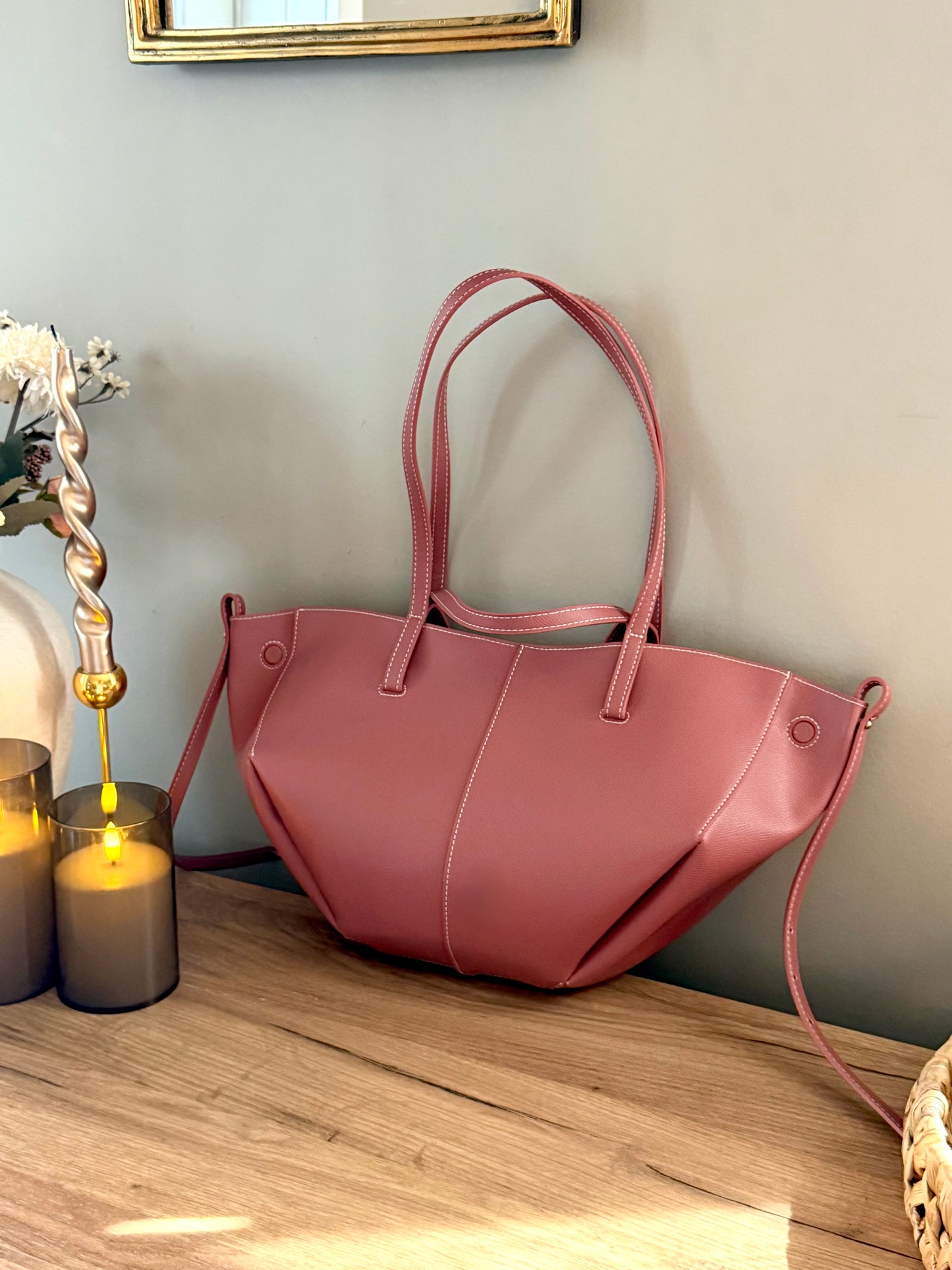 Pink Leather Bag (small)