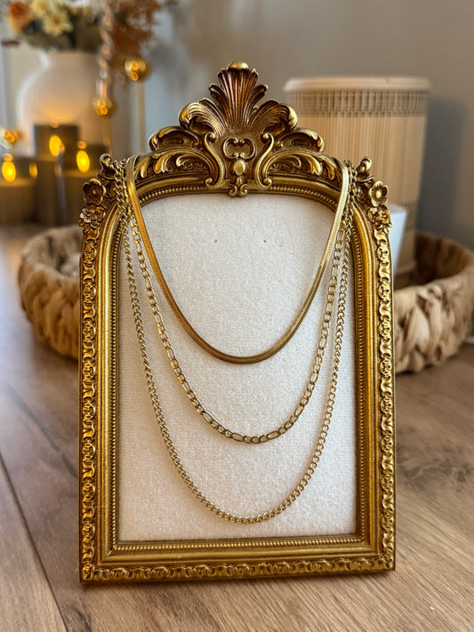 Trendy Three Chain Necklace