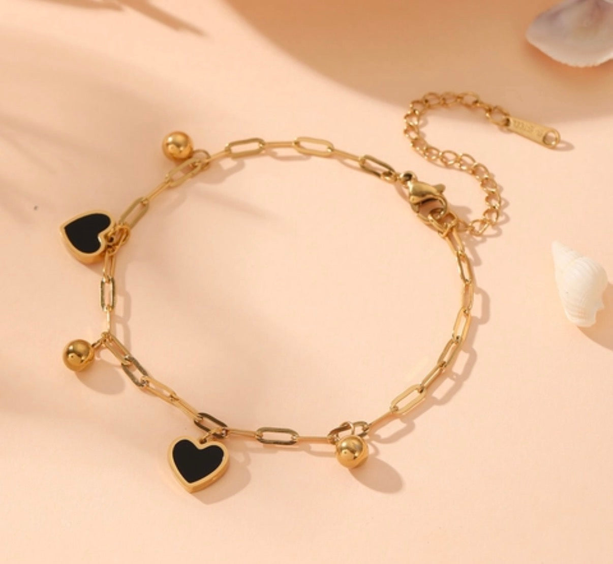 Black Heart Bracelet
