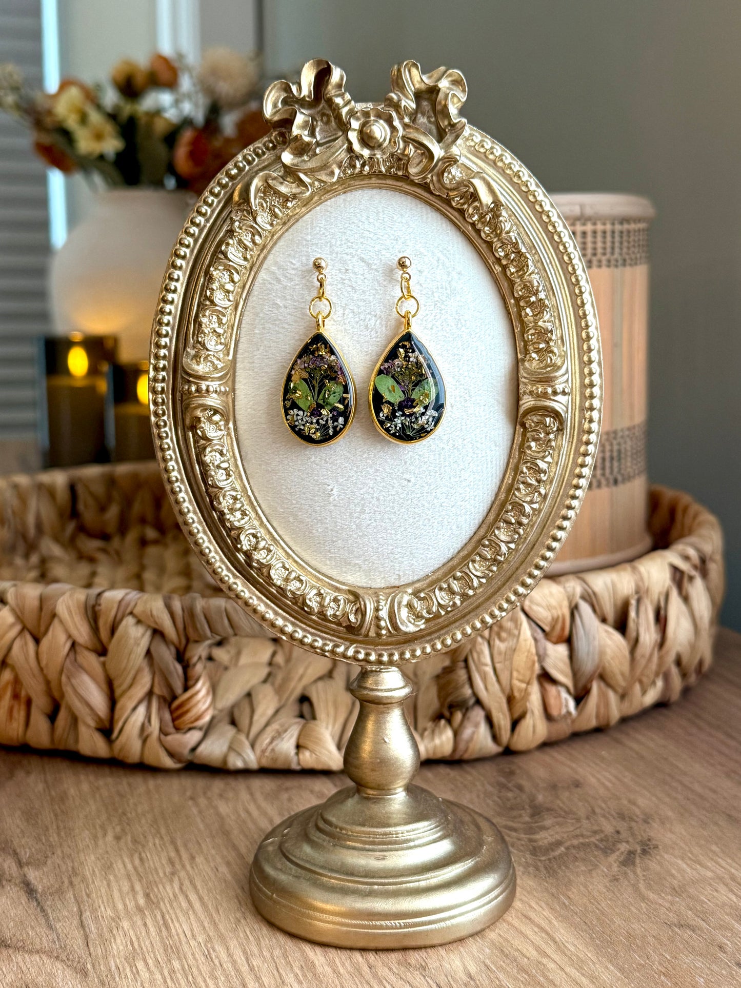 Black Handmade Earrings