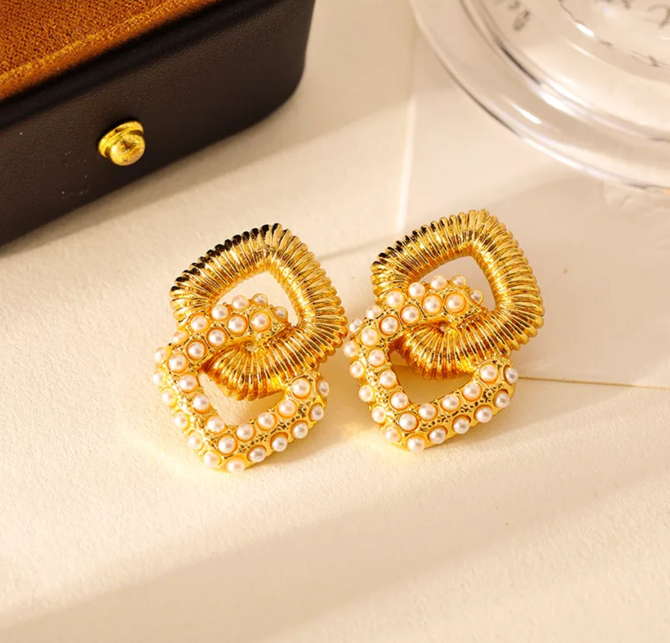 Pearl Knot Earrings