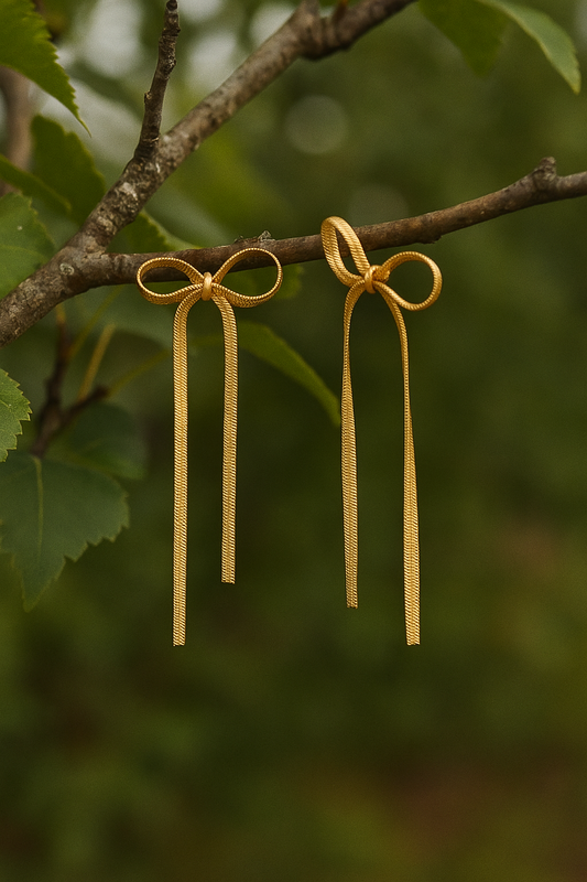 Big bow earrings