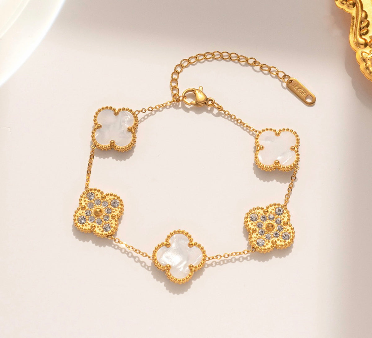 Double Side clover bracelet