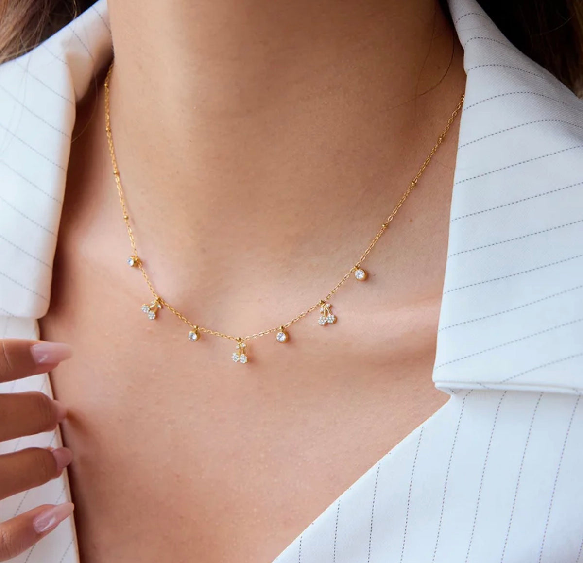 Zircon Cherry Necklace