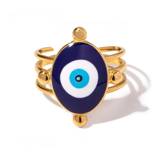 Evil eye ring