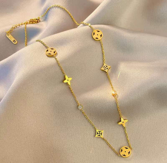 LV-inspired necklace