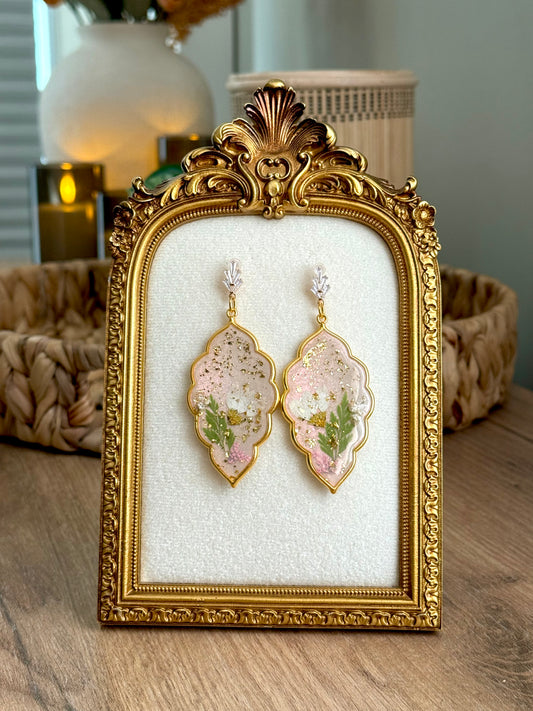 Leaf Shaped Handmade Earrings