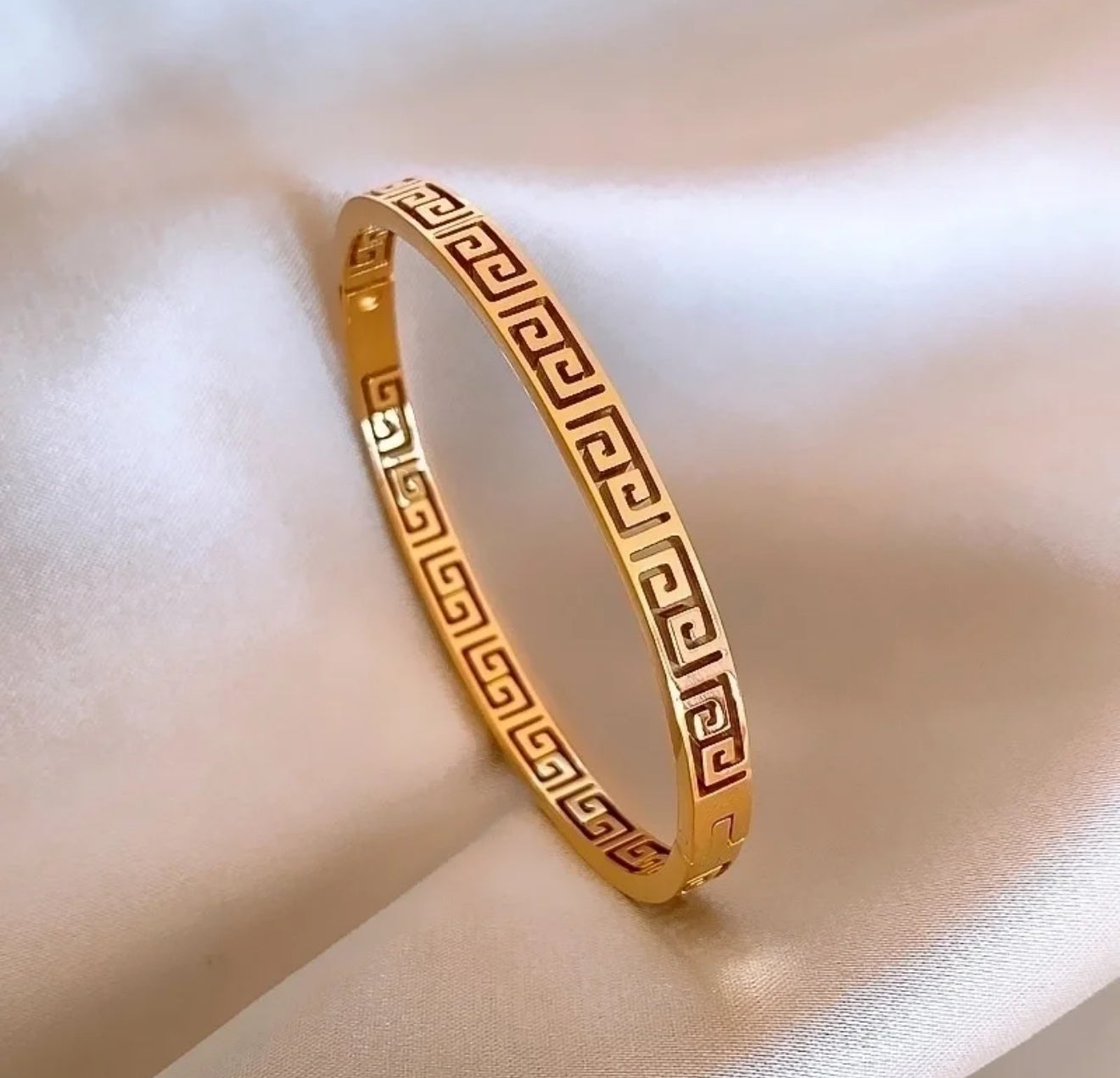 Geometric Patterned Bangle