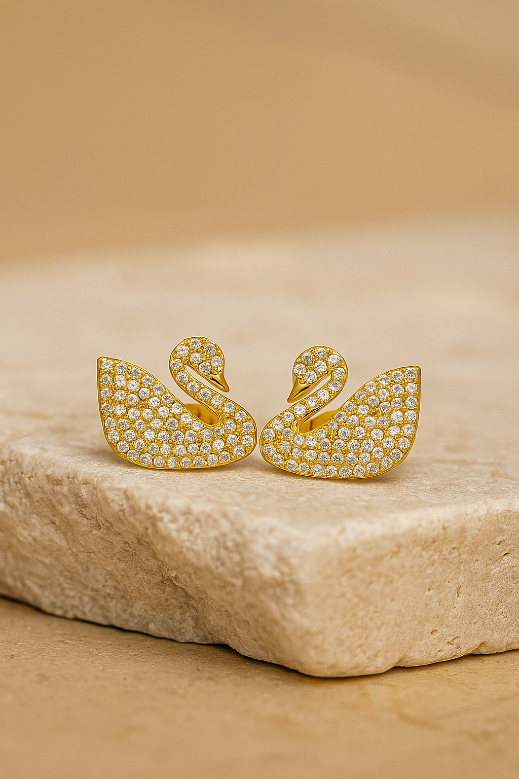 Swan earrings