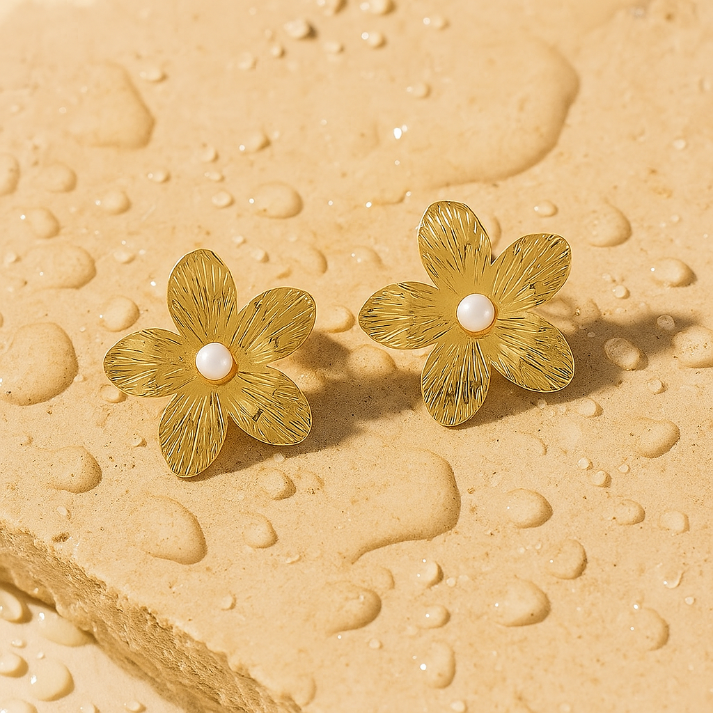Plumeria Glow earrings
