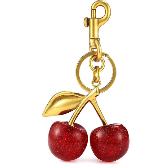 Cherry bag charm
